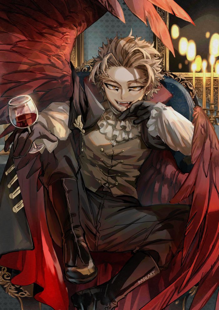 nuggiehawks's tweet photo. Goodnight everyone,
If I seem off tomorrow, Vampire Hawks probs turned me ^^
I hope your Halloweenday was fun! 
#vampire #vampirehawks #Halloween #bnhahalloween #keigotakami #takamikeigo #keigohawks #myheroacademia 
(All credits goes to the artist!) https://t.co/ErFv9gfln2