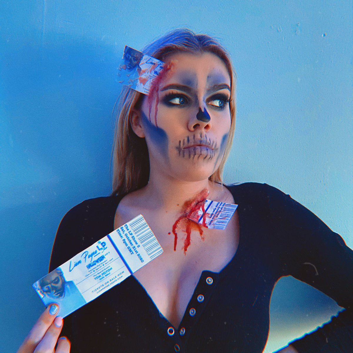 emmasmith056's tweet image. Loving the the LP show, perfect way to spend Halloween💀 | @LiamPayne #LPShowact3 #LPMakeUpComp #LPCostumeComp
