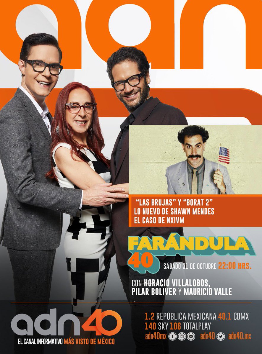 Hoy sábado  a las 10pm ¡ Últimos programas !!!! Por <a href="/adn40/">adnnoticiasmx</a> <a href="/PrimeVideoMX/">PrimeVideoMX</a> @RokuPlayerMX