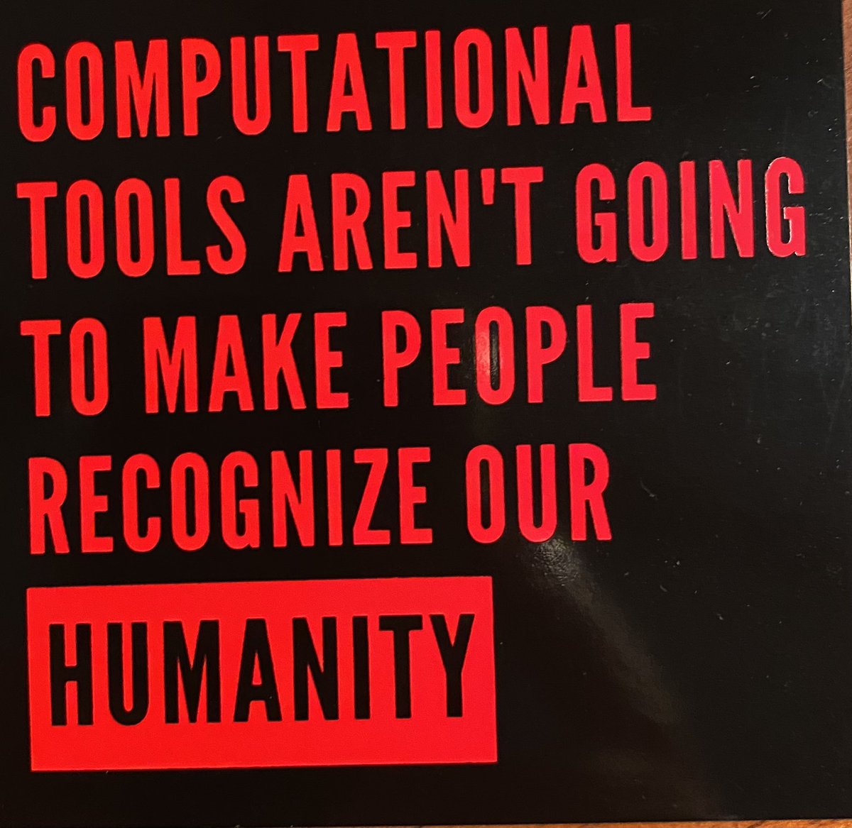 Evan Selinger on Twitter: "This sticker should be on every laptop! Thanks @ Autumm & @hypervisible!… "