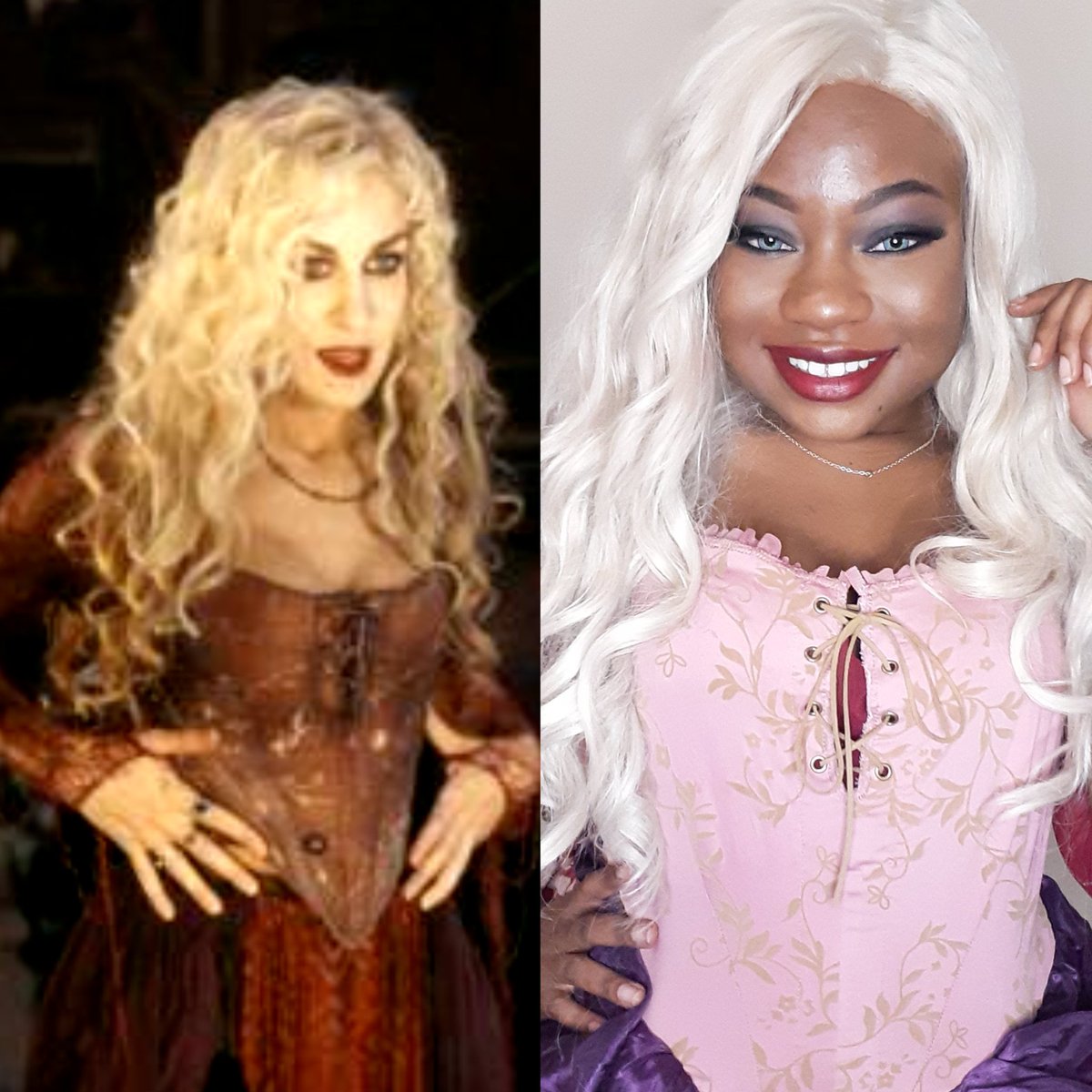 TurtleG_'s tweet photo. Wanted to get into the Halloween spirit and dress up as Sarah Sanderson from Hocus Pocus! (greatest Halloween movie of all time lol!)
Happy Halloween everyone!🎃❤
#HOCUSPOCUSHULAWEEN #HocusPocus #HocusPocusReunion #blackcosplay #blacktober https://t.co/ef5Waaff2o