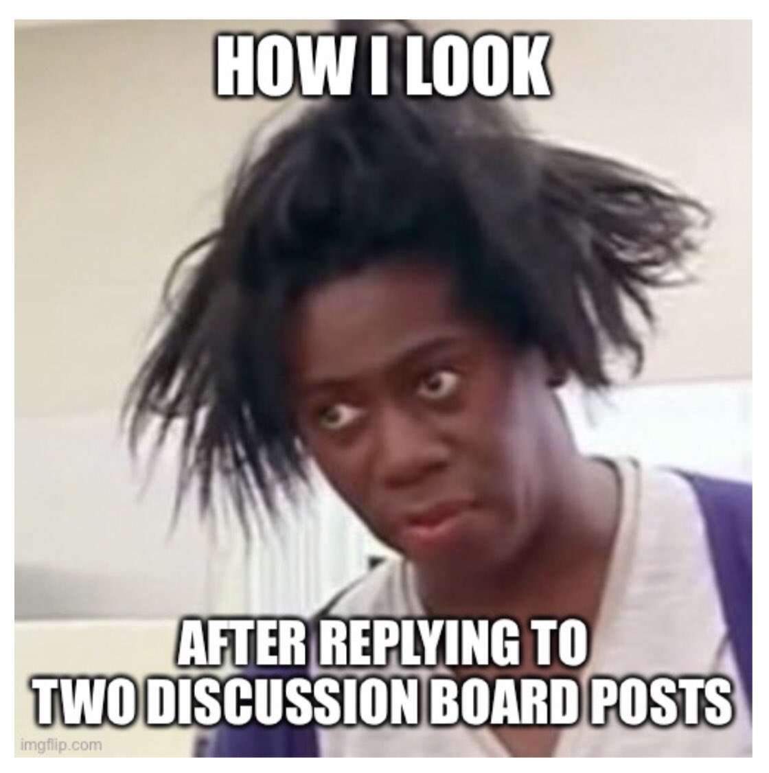Brionnah11's tweet photo. My procrastination really gets the best of me sometimes 😅 #MCO335 #HowILookAfter https://t.co/p2qZmK5zPw