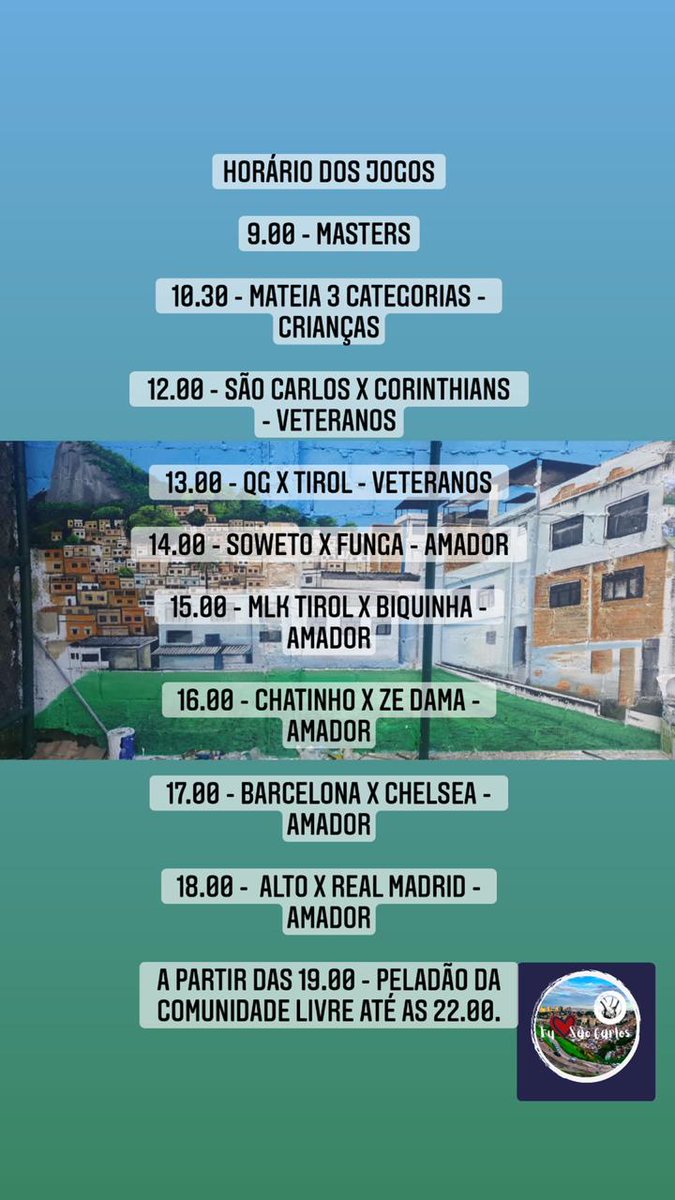 SEnfoco's tweet photo. HORÁRIO DOS JOGOS... https://t.co/KxdmH3V5ze