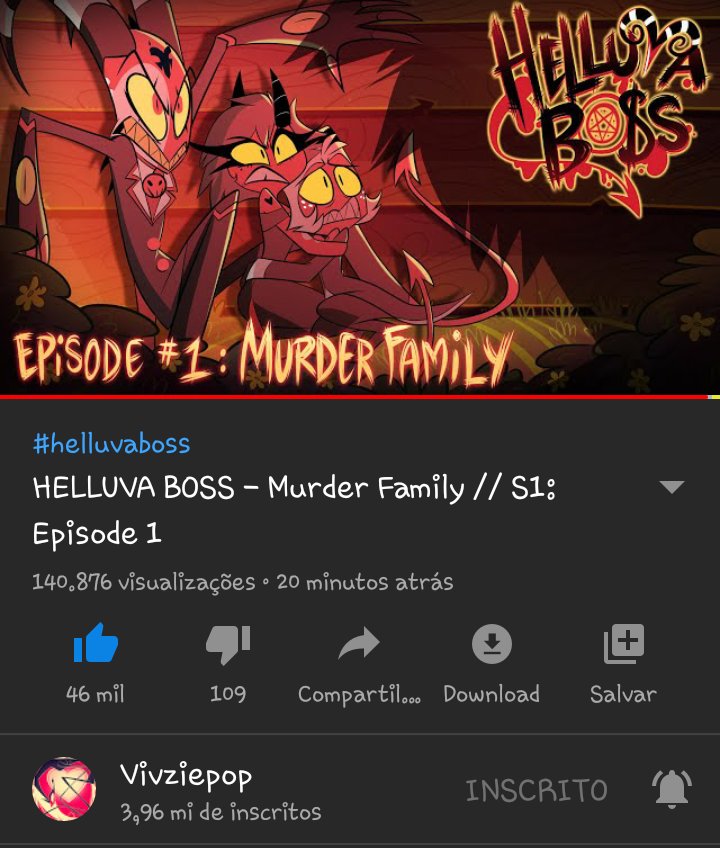 HHotelbr's tweet photo. FINALMENTE CHEGOU!! 
    !!HELUVA BOSS!!

Passa no canal da Viv e veja o primeiro episódio de Helluva Boss!
O primeiro episódio está INCRÍVEL!! 

#HelluvaBoss #HelluvabossBr #HelluvaBossloona #helluvabossmoxxie #Helluvabossmillie #helluvabossStolas https://t.co/y7ydWgSoW7