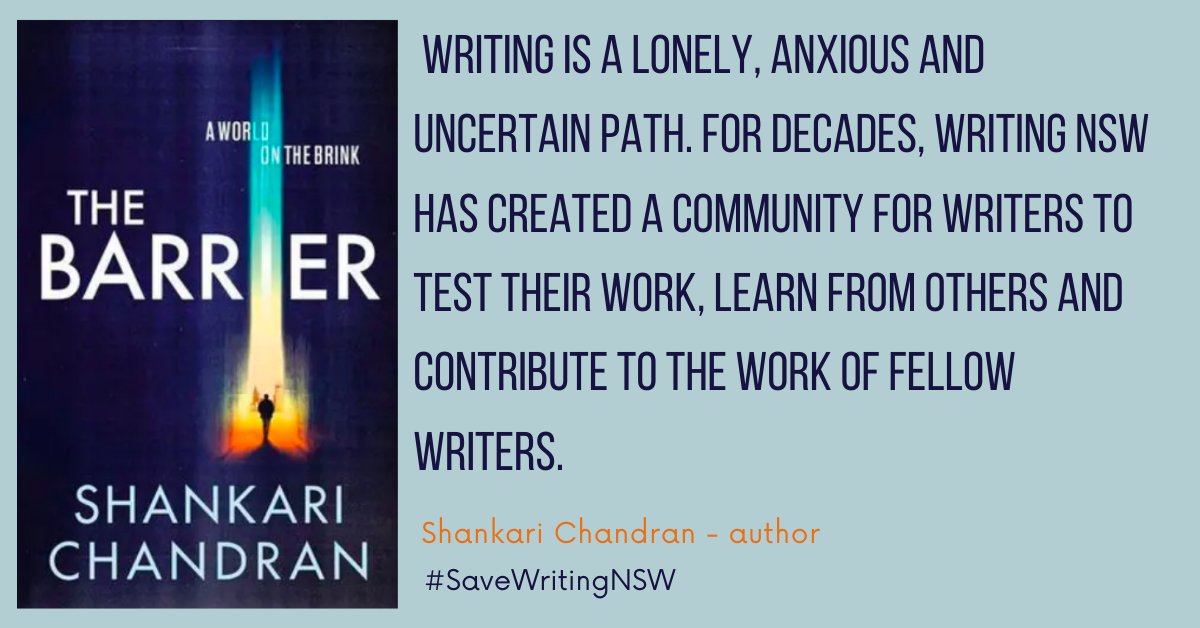 writingNSW's tweet photo. Thanks Shankari ❤️
#SupportWriters #SaveWritingNSW https://t.co/rNpA9Y5dTu