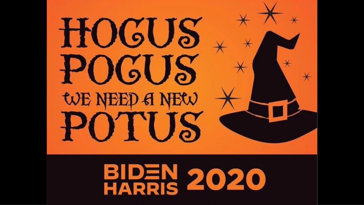 Red2Blue_org's tweet photo. We couldn't resist! #HocusPocus - we need a new #POTUS! #HappyHalloween to all our friends & candidates working on this last #ElectionWeekend #2020 #VoteBlueUpAndDownTheBallot @BetteMidler https://t.co/bDHh19eUVf