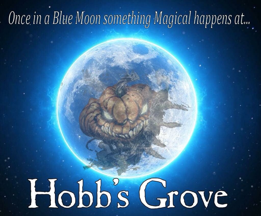Happy Halloween, Hobbgoblins!Bring your party to Hobb's Grove under the full moon TONIGHT!Costume contest, food, live music &amp; the magical atmosphere you all remember. We are turning back time with a Blast from the past...💥💀💥HobbsGrove.com