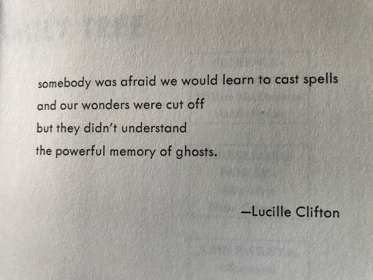 EmilyBlejwas's tweet photo. quoting Lucille Clifton straight off? #fanforlife @dracm https://t.co/6qCys7nbNb