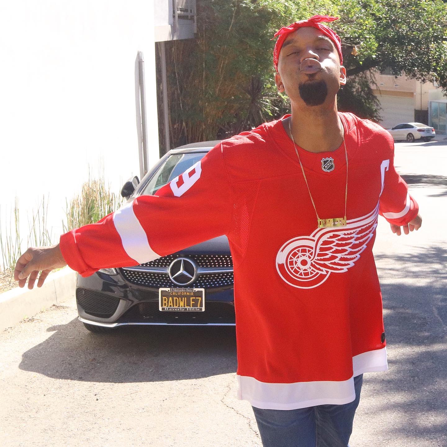 Detroit Red Wings Jersey 2 Pac