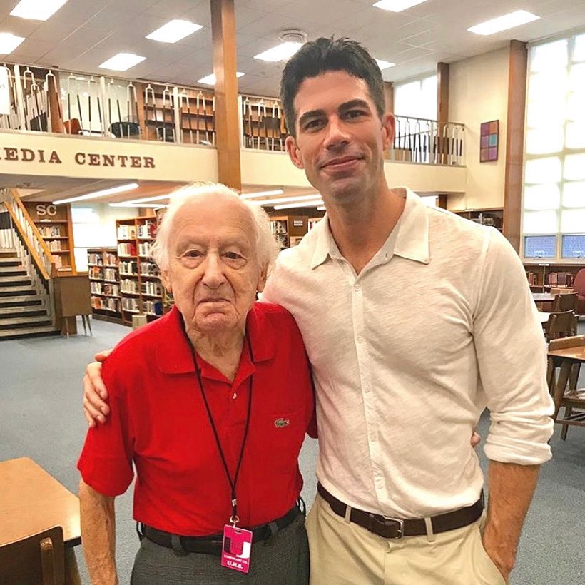 NicholasFerroni's tweet photo. His passing won’t be trending on social media, but Jack Soroka will truly be missed by our school, students and community. Jack, a WW2 Vet, was our school’s most beloved substitute and was at school every single day even at the age of 92. #RIPJackSoroka https://t.co/L2eDeROBYi