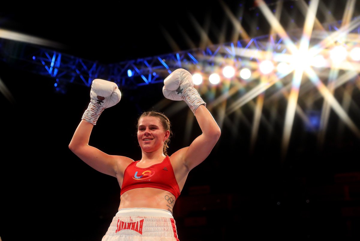 🥊 Congratulations to #NUFC fan @Savmarshall1 on her WBO World Middleweight Title win at Wembley Arena this evening! 🙌⚫️⚪️