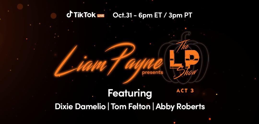 LiamPayne's tweet photo. Going live on TikTok soon! #LPHalloween https://t.co/sJGCuZbSxu https://t.co/zRwaUQbZa5