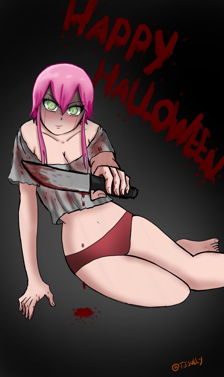 TheTjsully's tweet photo. Happy Halloween the final Halloween drawing for the year :) #anime #art #Halloween2020 #Halloween #draw #drawing #artist #kill #murder #knife #manga #webtoon #webtoons #comic #Hashino #Yaina https://t.co/ziWAbzI9ci