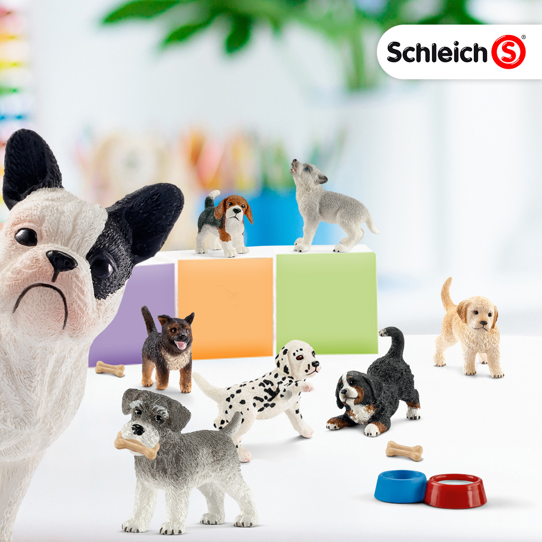Schleich Japan K K シュライヒにはかわいいワンちゃんがたくさんいます 1匹づつ丁寧に手塗仕上げしていて 肉球もちゃんと描いてある子もいるんですよ お気に入りのワンちゃんをぜひ見つけて下さい 犬の日 ワンワンワン 犬 イヌ フィギュア