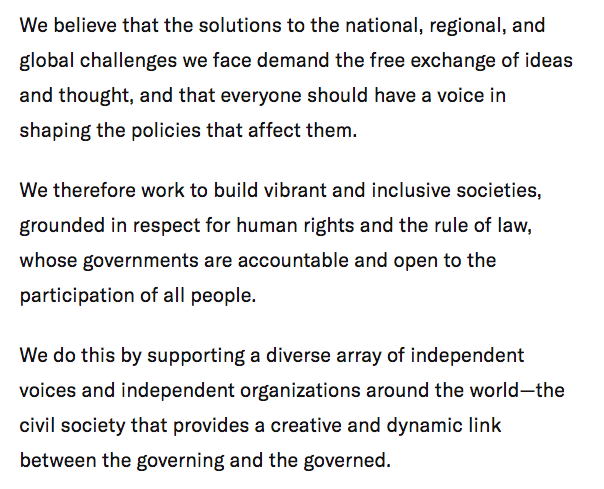 Because the elitist authoritarian top-down imposition of the idea that sex doesn't matter, and the accompanying clamp down on freedom of speech and belief, and against grassroots civil society organising is the exact opposite of what they say they stand for. @OpenSociety