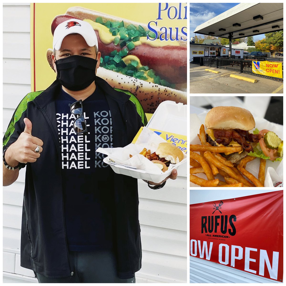 FacesSemo's tweet image. Have you checked out Rufus Red Hots in Cape Girardeau MO?! 
— This new restaurant is NOW OPEN in Downtown Cape Girardeau across from The Indie House.  The Rufus Bacon Cheese Burger and Chicago-Style Vienna Beef Hot Dog did not disappoint!  Delicious food and friendly staff!🔥