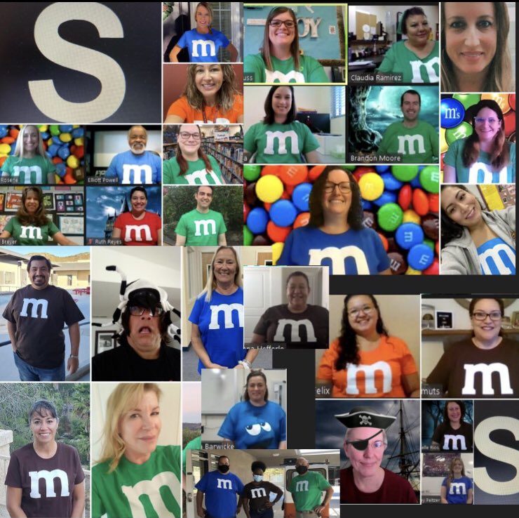 Happy Halloween from the M&amp;Ms of SMMS! Thank you <a href="/joy_leichtfuss/">Joy Leichtfuss</a>  for coordinating our dress up efforts!