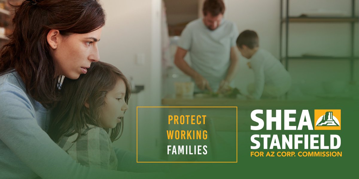 sheastanfieldaz's tweet photo. Shea Stanfield will put an end to the unending, unjustified rate hikes hurting Arizona's working families. #AZCorpComm #SolarTeam2020 #VoteForThree https://t.co/fXhQSvwzia