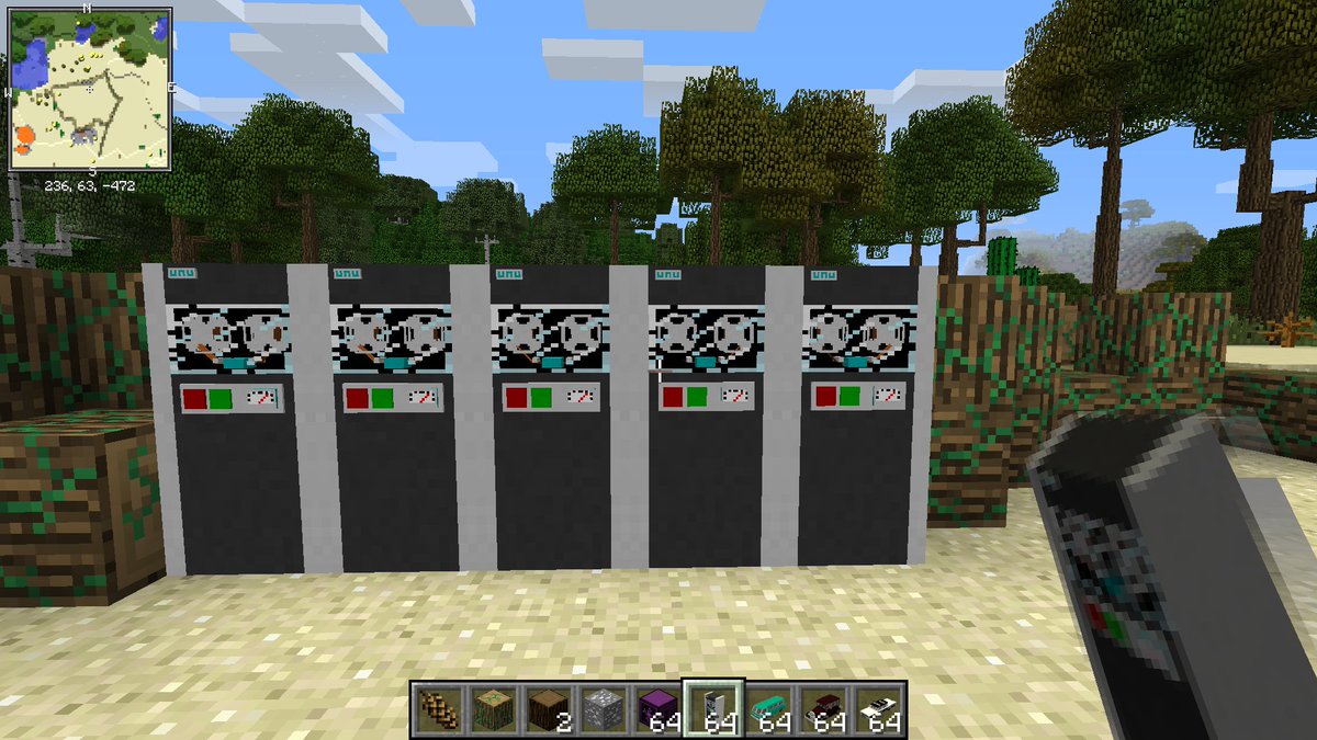 WildMaykr's tweet photo. reel to reel computers in minecraft :) (UNU mod) testing mods, so many! https://t.co/cXFo9lqW4U