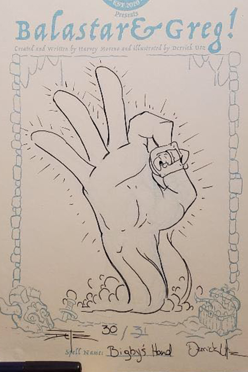 BalastarAndGreg's tweet photo. Inktober Day 30: Bigby's Hand

You have to get creative when you're sliming through a decrepit dungeon. Also helps alleviate boredom.

#BalastarAndGreg #Inktober #Inktober2020 #DnD #DnDArt #DungeonsAndDragons #Roleplay #TTRPG #Wizard #GelatinousCube #Ooze #Slime #BigbysHand https://t.co/Di67YX97Dt