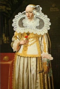 Everywhere repeats the idea Ishioka put out about Lucy's wedding dress being inspired by a frill-neck lizard, one of Australia's particular animals. However, this portrait exists and it's a dead ringer. The rest of it is Klimtian again, or rather, Emilie Floge