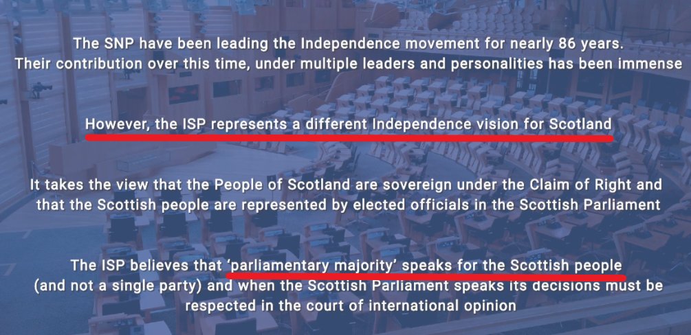 The irony is that a vote for the ISP might actually cost us an indy majority in parliament, their stated priority (we'll leave aside, for the moment, the harsh reality that the UK gov don't give a damn how many seats any indy party other than the SNP get, whether Green or ISP).