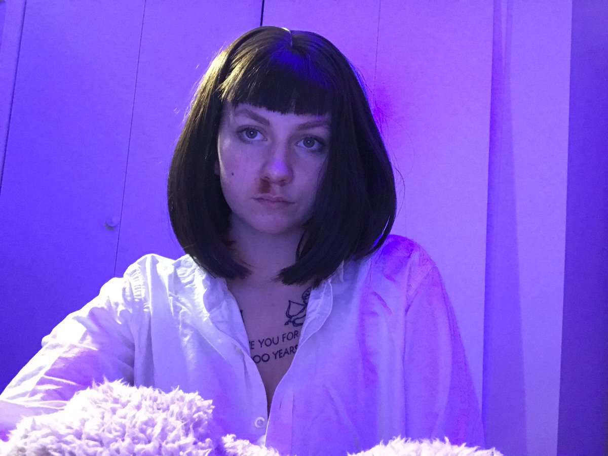 cowboyharlan's tweet photo. happy halloween from mia wallace 🤍 https://t.co/60yHp6MHKZ