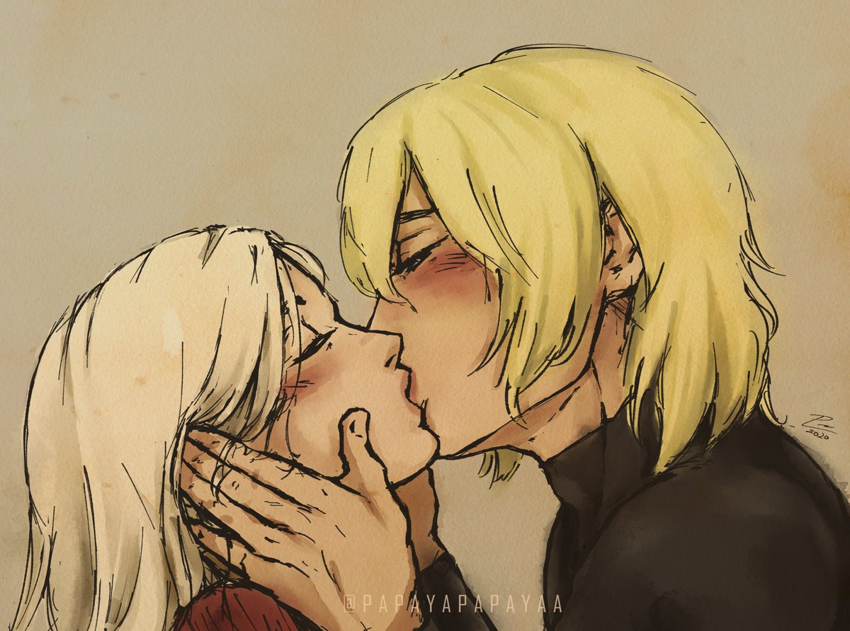 papayapapayaa's tweet photo. My 🤡 ass just realized today's the free day on dimigard week, and that I could post this doodle owo
#dimigardweek Day 9: Kiss
"At that moment, I couldn't hold myself... Without thinking, I swiftly grabbed her head, and softly caressed her lips with mine"
#dimigard #ディミエデ https://t.co/bPZkUKbsJL