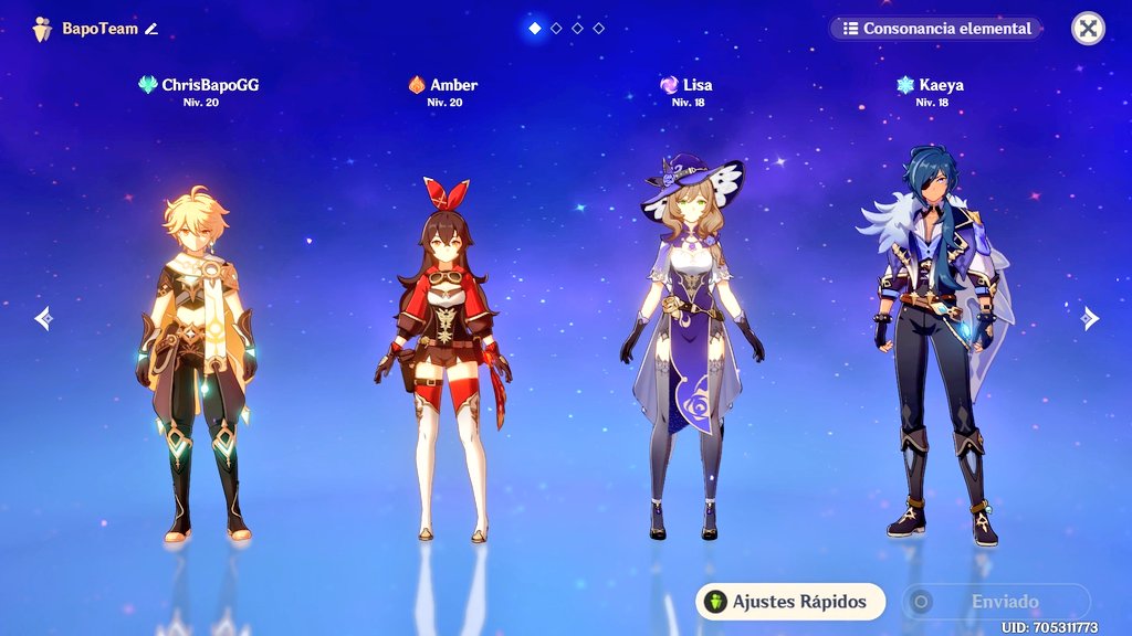 ChrisBapoGG's tweet image. Trainers

De:
#GenshinImpact 
#GammingPC

Que Solo Me sientooo 😭😭
Quieres ser mi Amigo?? 🙄😢😣🤣

UID: 705311773

Tengo 45 Espacios 🤔🤣
Vivamos la Aventura Juntoss 😭🤣