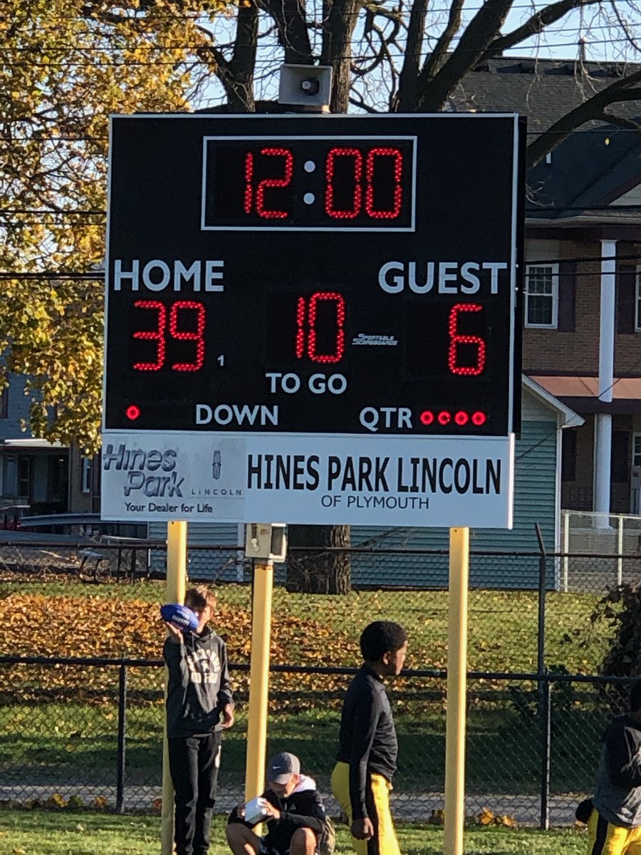 PCSteelers's tweet photo. Final from Varsity Steelers. Regular season champs at 7 and 0. https://t.co/s9q3B66Iiv