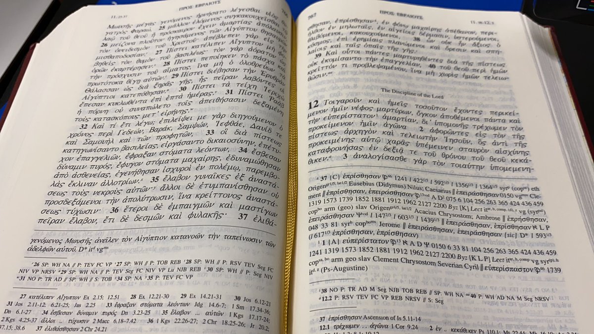 AllenDicharry's tweet photo. Any thoughts on the {C} level textual issue in Heb. 11:37? 💆🏻‍♂️ https://t.co/vgXP1lzJLM