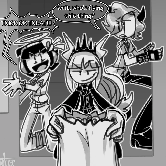 day 30 of sticktober
. it's trick or treat time:
triple threat helltakers???
#HenryStickmin #HenryStickminFanArt 