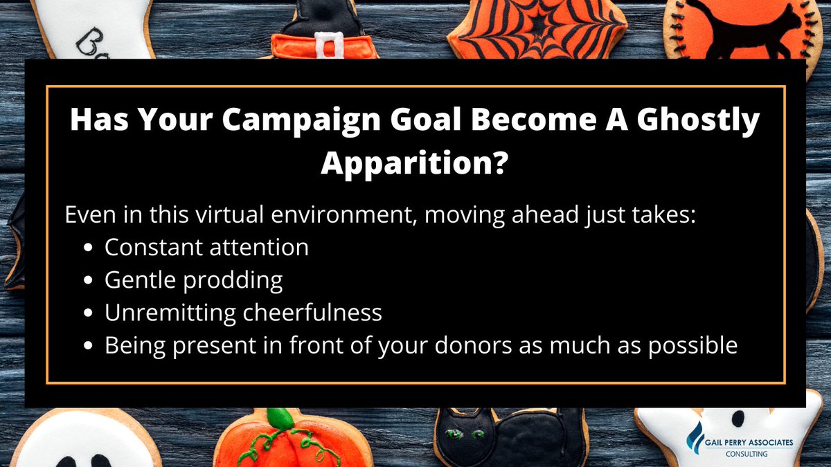 GailPerrync's tweet photo. Happy Halloween Everyone! This week we had a little Halloween fun in our blog post, but paired it with some very real advice. https://t.co/lwNxNMGKwA

#halloween #nonprofits #philanthropy #capitalcampaign #majorgifts #fundraising #campaign #ghostlyapparition https://t.co/CpokVAnpnP