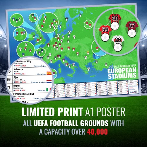 LAST CHANCE! £6.66 for our 92 Club or Euro Stadiums poster Ends midnight 🎃💀🧙‍♀️ footballgroundmap.com/store/