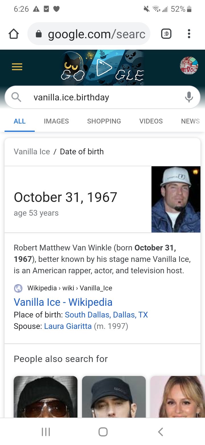YO GUESS WHAT DAY IT IS!
THAT\S RIGHT!

HAPPY BIRTHDAY VANILLA ICE! 