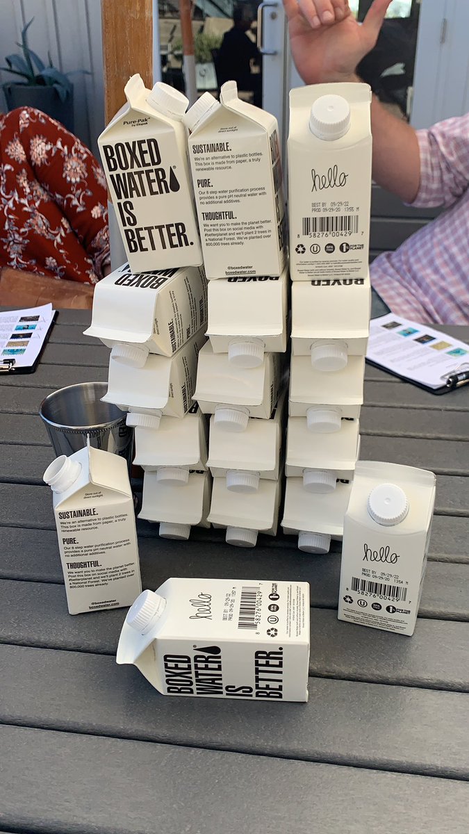 ScottyG48's tweet photo. @boxedwater #betterplanet 18 bottles down that’s 36 new trees please! 🌲🌲 https://t.co/fUU20dmpcW
