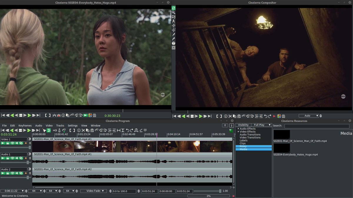 DeLinuxCo's tweet photo. #CinelerraGG Video editor only on #Linux and standard on #DeLinuxCo try it on live image today! https://t.co/HaD1dOKYOX https://t.co/5zQCIdLdsc