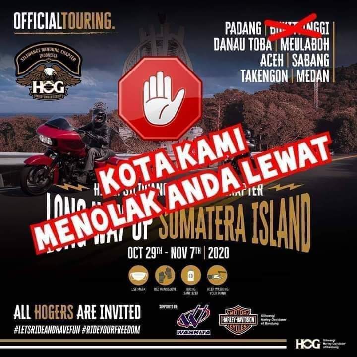 Yang udah bikin gaduh dilarang lewat