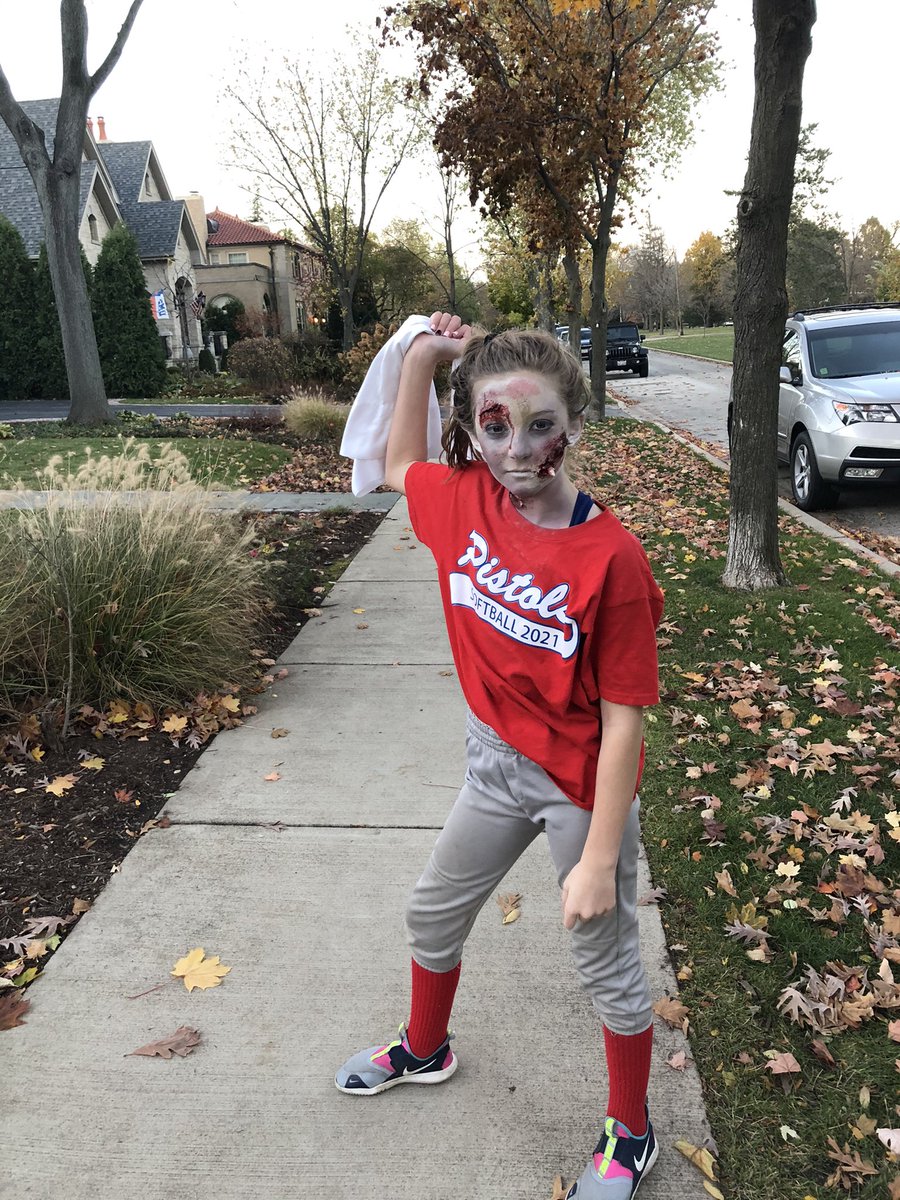 Happy Halloween from the scariest zombie softball player around!