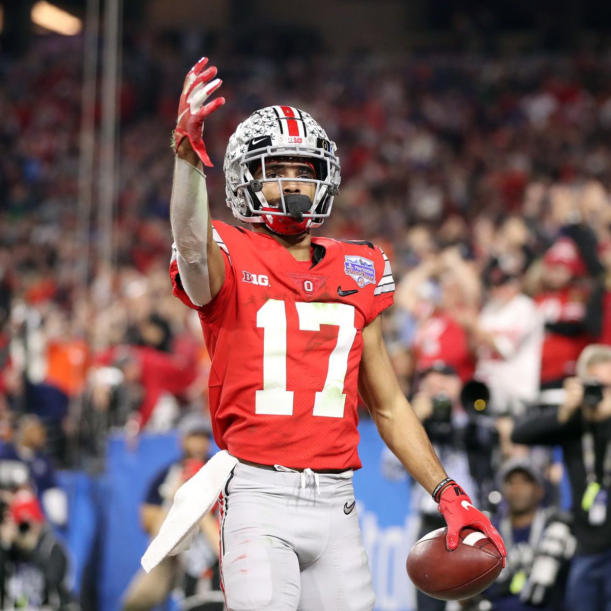 FMLRams's tweet photo. With our 2nd round pick we have Selected WR Chris Olave from THE Ohio State University! https://t.co/HvdREiEVIc