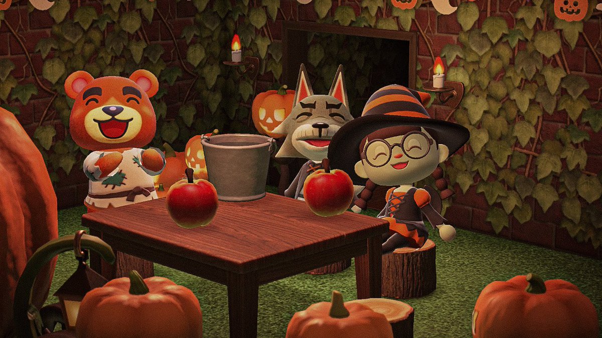 I really hope you enjoyed this thread + maybe learned something new! It was hard squishing all my notes into concise tweets, but I hope everything makes sense! If you have questions, let me know in a reply! #acnh  #animalcrossing  #halloween   ty to  @sleepyluck for presets used!