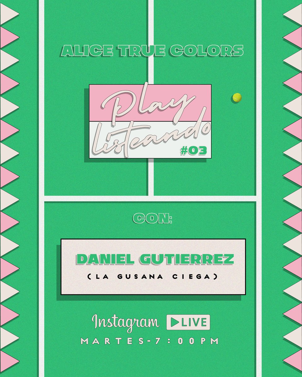 AliceTrueColors's tweet photo. Amiiiigos el Playlisteando #03 será con el crack @danielgusana 🎩 de la @lagusanaciega nos vemos el Martes a las 7:00PM en IG Live 👁. https://t.co/6QAQjC0Bc2