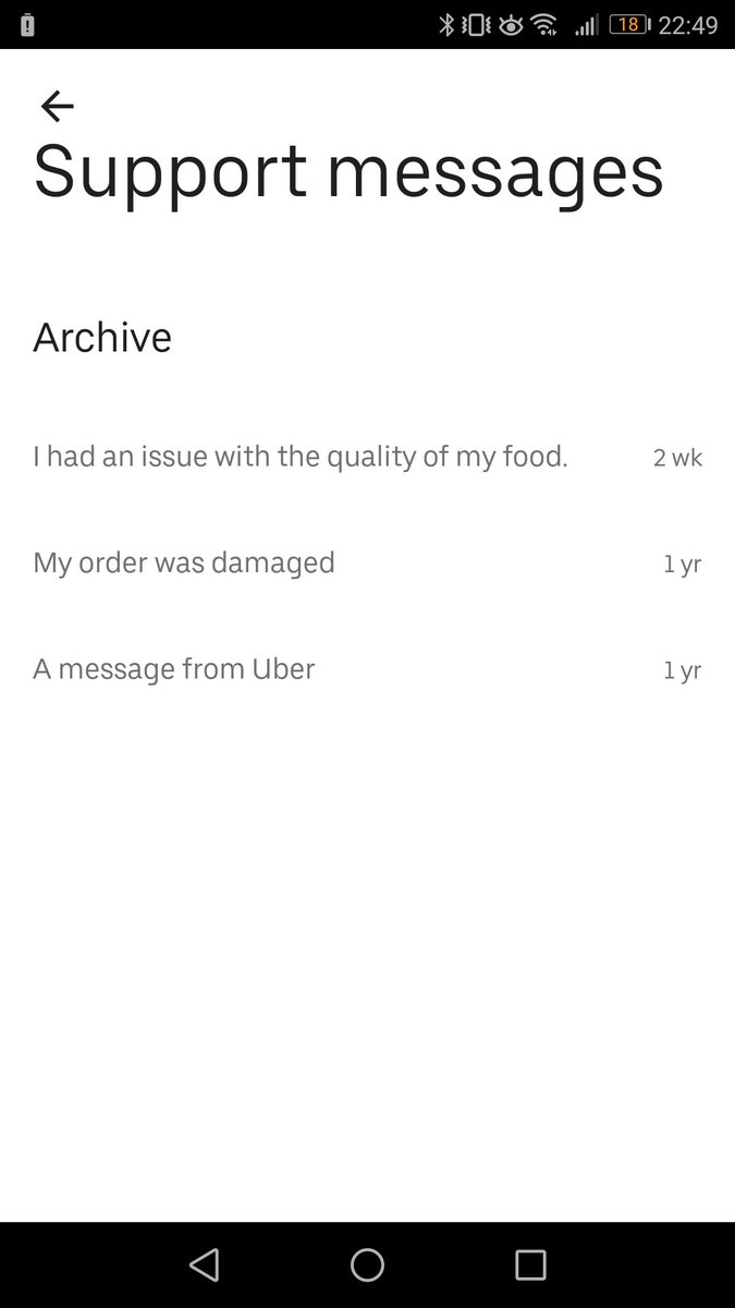 maximilien_t's tweet photo. @UberUKsupport Thanks. I haven't received any messages in app. The only one I can see is from two weeks back, in the archive. https://t.co/Gz9NFyCYCQ