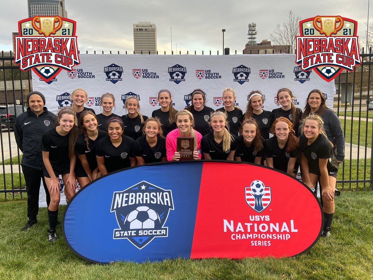 Congratulations to our #NEStateCup 18U Girls Champions, Omaha United SC 2003G Black! #usysncs #roadtoAZ