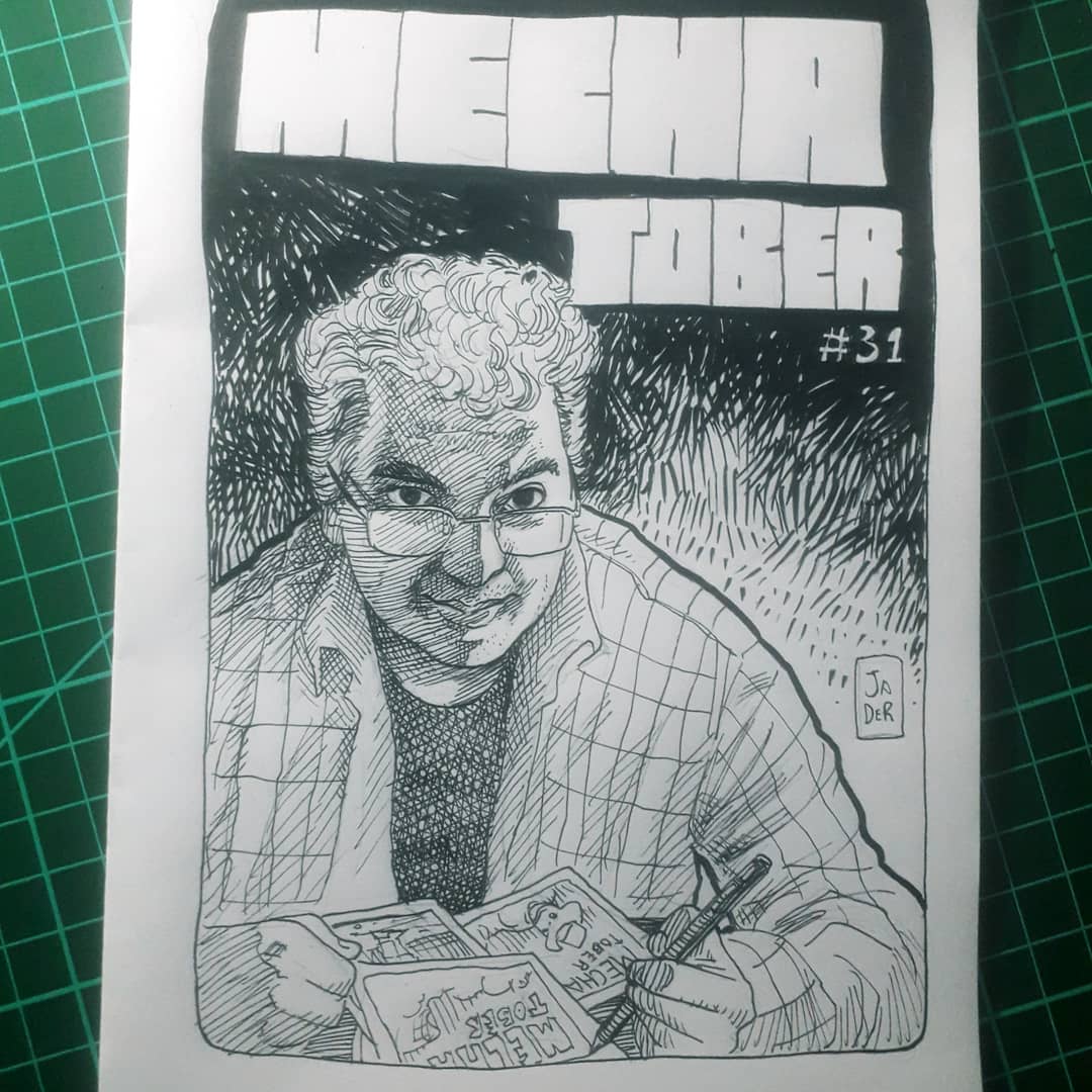 jadercorrea's tweet photo. Dia 31, desenho final do MECHATOBER. Muito obrigado a todos que comentaram, curtiram e compartilharam essas publicações. Uhuuuuuu

#mechatober #inktober #scifi #autoretrato #desenhista #skecth #unipin #robot #sketchbook #umdesenhopordia #onedrawforday https://t.co/mZi2nY1Wrh