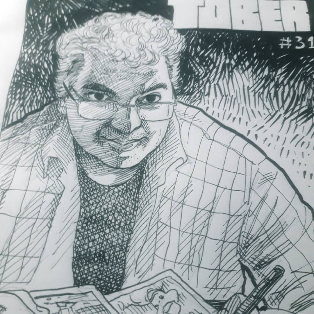 jadercorrea's tweet photo. Dia 31, desenho final do MECHATOBER. Muito obrigado a todos que comentaram, curtiram e compartilharam essas publicações. Uhuuuuuu

#mechatober #inktober #scifi #autoretrato #desenhista #skecth #unipin #robot #sketchbook #umdesenhopordia #onedrawforday https://t.co/mZi2nY1Wrh