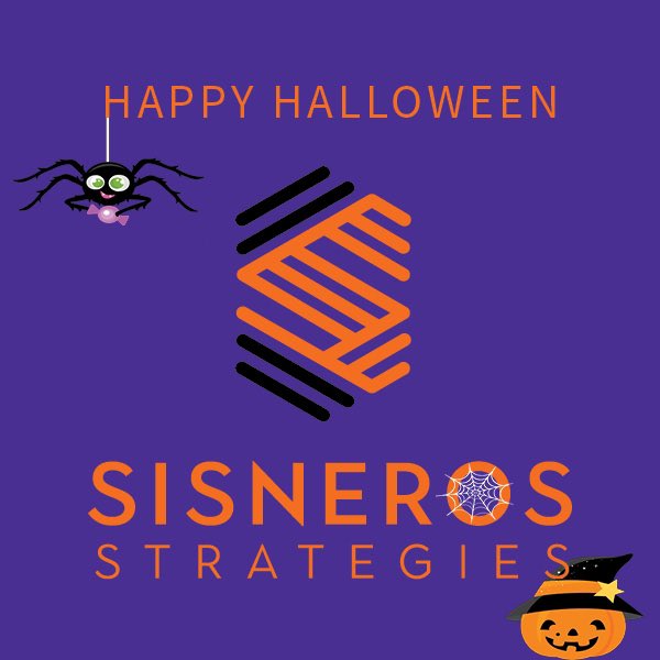 SisnerosStrat's tweet photo. Have a safe and Happy Halloween from Sisneros Strategies! Treat yourself with the privilege of voting by Nov. 3. To make a plan, visit https://t.co/JSZYzWnPHT https://t.co/XbtvLaLJJU