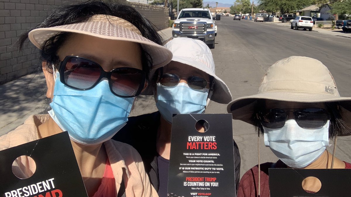 andylukechoi's tweet photo. While Rand, Seda, and I are out knocking doors in central Spring Valley, Yin Musen and Wendy are out in the Chinatown side of Spring Valley to engage with Chinese American voters! #LeadRight #BattleBornRed #APAForTrump https://t.co/BhzZgAitia
