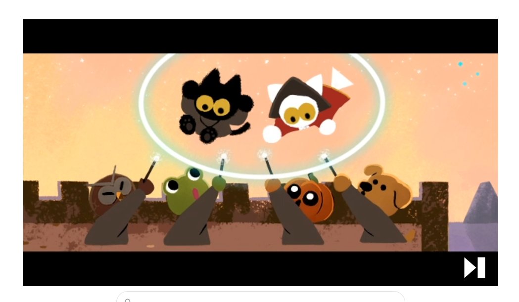 Halloween 2020 (Magic Cat Academy 2), Google Doodle