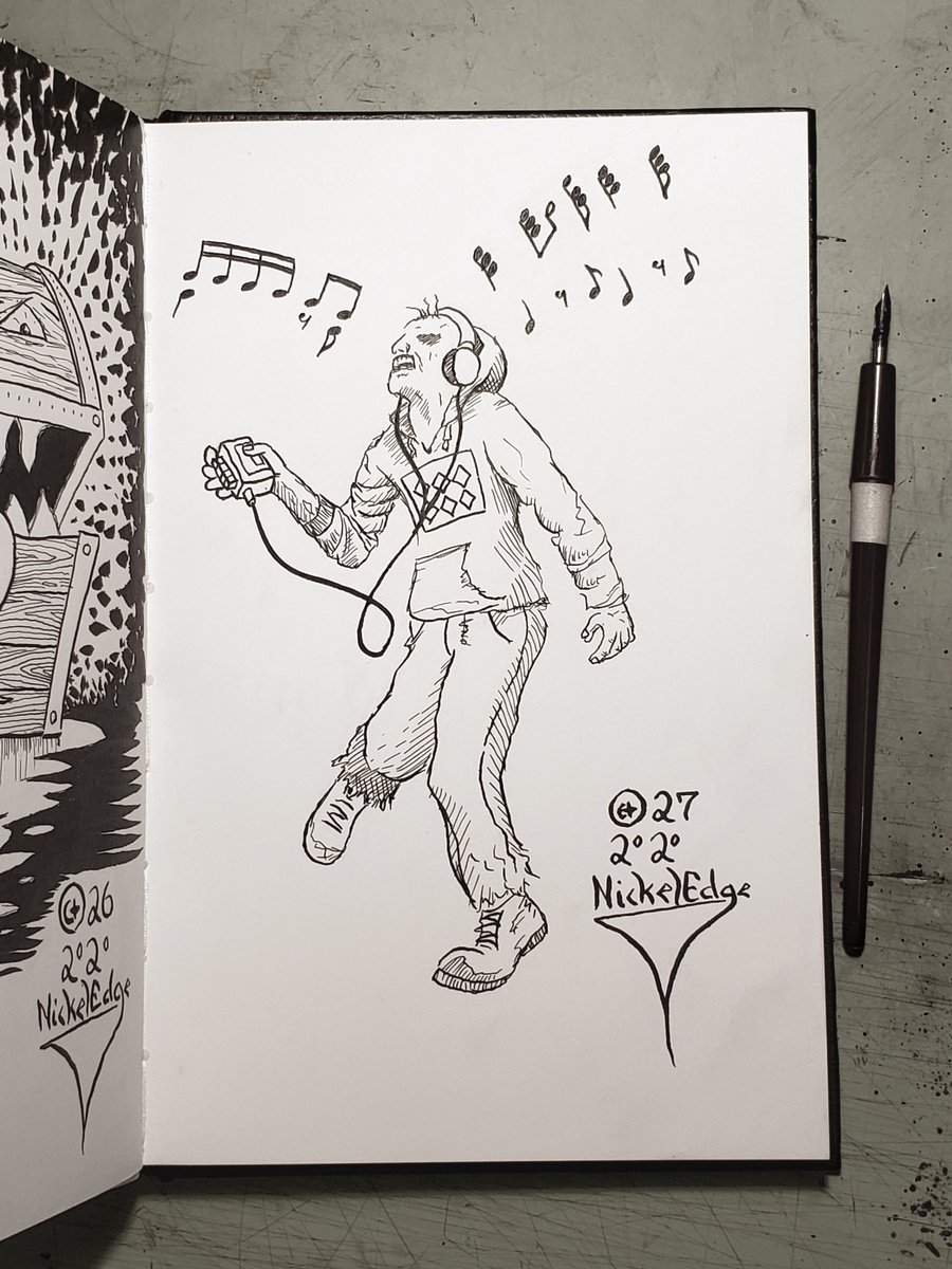 NickelEdge's tweet photo. Happy Halloween
Inktober day 27 music 

Inspired will listening to Zero over Zero, which was inspired by Dawn of the Dead
https://t.co/20Pi49lYOd

#inktober #inktober2020 #inktober2020music #inktober2020day27 #music #zombie #walker #dawnofthedead #walkingdead #ink #blackandwhite https://t.co/meyLgsqs39